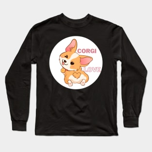 Corgi Love - Heart Butt Long Sleeve T-Shirt